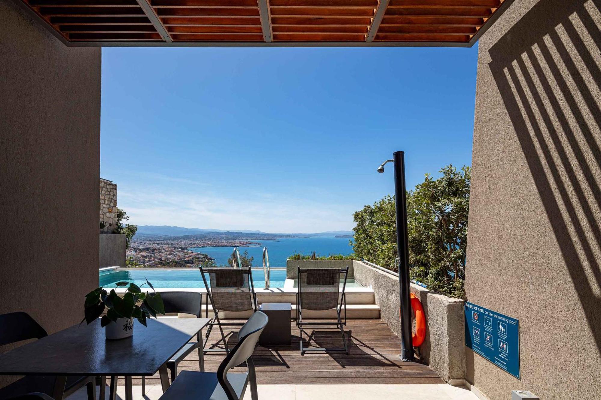 Omnia Luxury Villas - "Heated" Pools & Breathtaking Seaviews! خانيا المظهر الخارجي الصورة