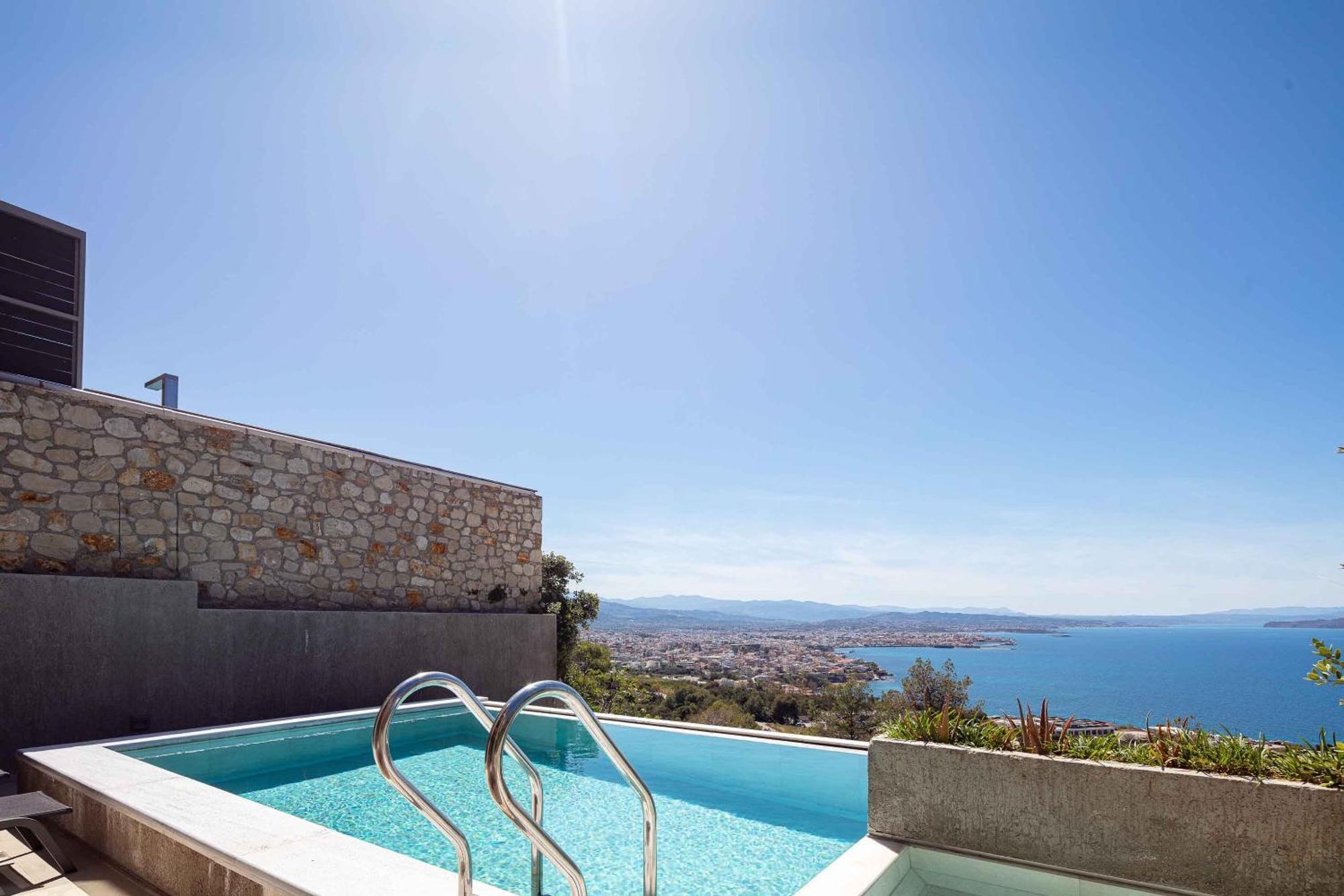 Omnia Luxury Villas - "Heated" Pools & Breathtaking Seaviews! خانيا المظهر الخارجي الصورة