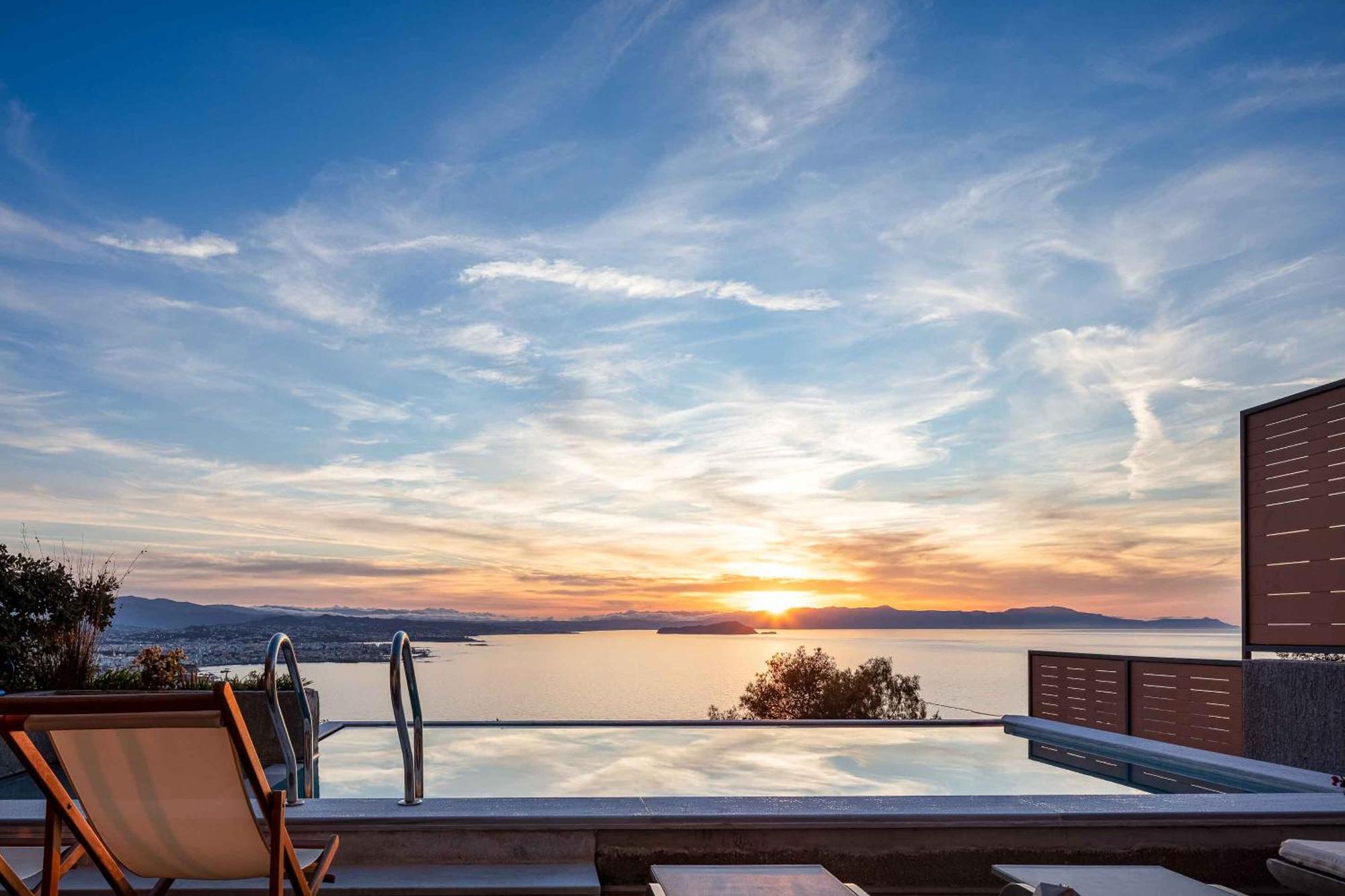 Omnia Luxury Villas - "Heated" Pools & Breathtaking Seaviews! خانيا المظهر الخارجي الصورة